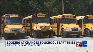Looking at changing start times for Metro Nashville schools