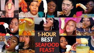 🍤🦀🦐 ASMR 1-HOUR BEST BIG BITES SATISFYING SEAFOOD BOIL | MUKBANG COMPILATION🍽️😋🦞