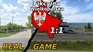 Fikcyjna Wielkopolska 1:1 - Map-real comparison #2