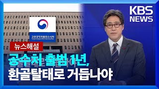 [뉴스해설] 공수처 출범 1년, 환골탈태로 거듭나야 / KBS  2022.01.21.