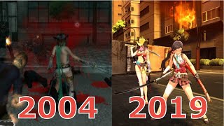 Evolution of OneChanbara games (2004-2019) #OneChanbara