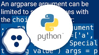 Allowing specific values for an Argparse argument