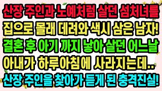 [실화사연] 산장 주인과 노예처럼 살던 섬처녀를 집으로 몰래 데려와 색시 삼은 남자! 결혼 후 아기 까지 낳아 살던 어느날 아내가 하루아침에 사라지는데..