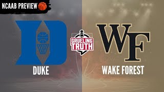 College Basketball Preview Show: Duke vs Wake Forest, preview and prediction!