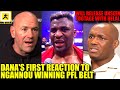 Dana White first reaction to Francis Ngannou winning PFL Belt,Nate Diaz rips Brendan Schaub,UFC 308