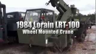 1984 Lorain LRT-100 Wheel Mounted Crane on GovLiquidation.com