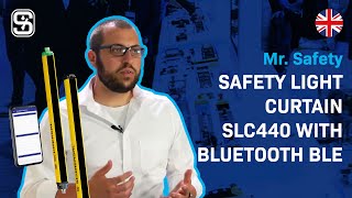 Mr. Safety: safety light curtain SLC440 with Bluetooth BLE