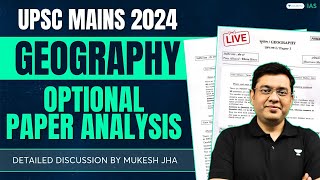 Upsc Geography Optional Paper 2024 Paper 1 2 Detailed Analysis Upsc