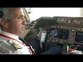 boeing 747 cockpit full flight royal air maroc 3hr video