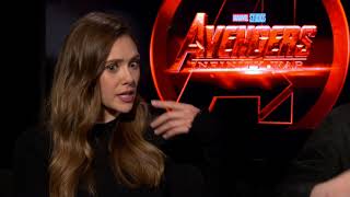 Avengers Infinite War - Itw Paul Bettany, Letitia Wright and Elizabeth Olsen (CamA) (official video)