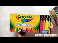 144 crayola sidewalk chalk box unboxing and colors is it worth it