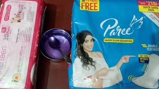 everteen vesus paree pad absorbency test / everteen and paree pad review video#pad #shortvideo #yt