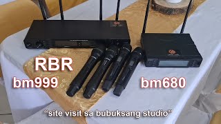 physical comparison of RBR mics / site visit to my future studio