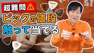 【超難問クイズ!?】触るだけで値段を当てる利きギターピック【解説付き】