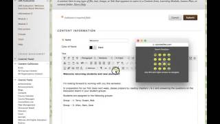 Creating Content Using an HTML Editor in BB