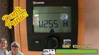Truma W255 H Error code for Motorhome or Caravan