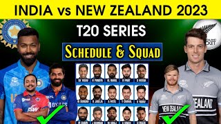 New Zealand Tour Of India | Team India Final T20 Squad vs Nz | India vs New Zealand T20 Schedule