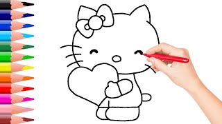 How to draw hello kitty | easy | cute | Your Arts