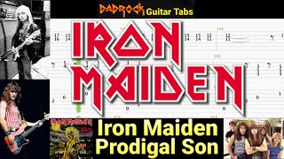 Prodigal Son - Iron Maiden - Guitar + Bass TABS Lesson