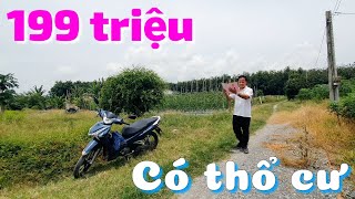 Bán đất thổ cư giá rẻ 199 triệu sổ hồng riêng đường ô tô cách nhựa 200m ở huyện Châu Thành Tây Ninh