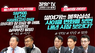 쌓여가는 불확실성.. 사이클 변화를 보면 내년 시장 보인다?_오늘아침 라이브_박병창, 박석중, 염승환_21.10.29