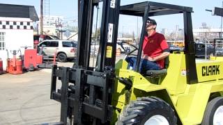 Western Material Handling WMH#D20546 Clark DPR30 Rough Terrain Forklift