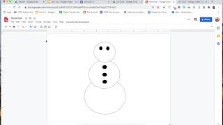 Build a Snowman in Google Drawings
