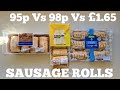 TESCO Vs ASDA JUST ESSENTIALS SAUSAGE ROLLS Comparison but which is BEST??