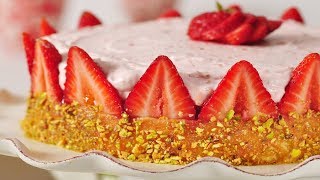 Strawberry Charlotte Recipe Demonstration - Joyofbaking.com