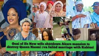 Ooni of Ife new wife shútdown Akure mansion to déstroy Queen Naomi øva failéd marriage with Ooni