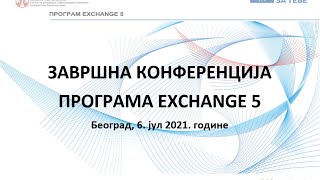 Završna konferencija Programa Exchange 5