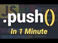 What Is The Array Push Method In Javascript?