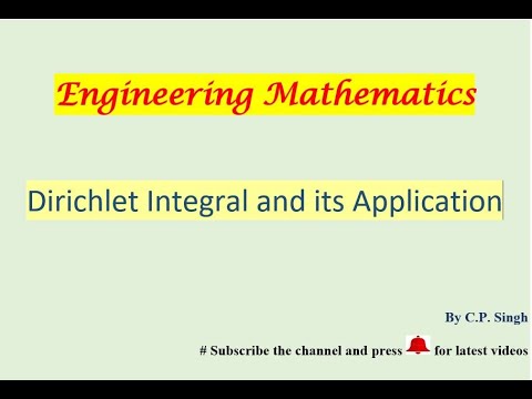 Dirichlet Integral And Its Applications|| Engineering Mathematics||Part ...