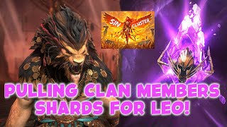 Pulling Clanmates shards for Leo! - Raid Shadow Legends #raidshadowlegends