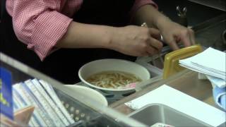 2012.10.17 宇高国道フェリー最終便「こくどう丸」最後の船内うどん