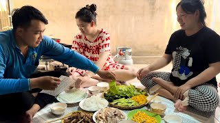 Cuối Tuần Hai Chị Em Làm Món Bún Đậu Mắm Tôm Theo Yêu Cầu Của Em Ngọc # HCCSMT