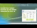 Access Old Target Mapping in newer versions of Civil 3D