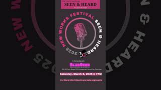 3GT and KALW Present: 3Girls Theatre 2025 New Works Festival- Seen and Heard Panel and Open Mic