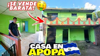 SE VENDE CASA de DOS PISOS con 5 HABITACIONES en APOPA EL SALVADOR 🇸🇻 ¡PRECIO INIGUALABLE! 🤑