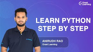 Learn Python step by step | Python Tutorial for Beginners in 2021 | Python Course | Great Learning