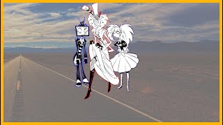 Vox, Valentino \u0026 Velvet ROADTRIP (Hazbin Hotel comic dub)