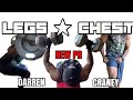 CHEST AND LEG ROUTINE | NEW PR “IM BACK SQUATTING” DARREN CRANEY