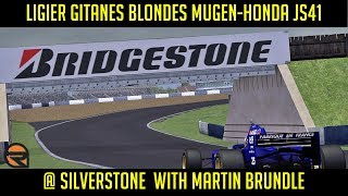 [rFactor] Ligier Gitanes Blondes Mugen-Honda JS41 @ Silverstone with @MBrundleF1 ► Mod WCP Historic