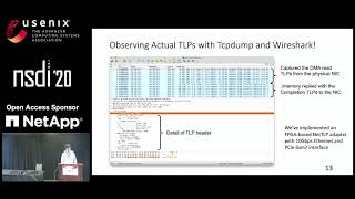 NSDI '20 - NetTLP: A Development Platform for PCIe devices in Software Interacting with Hardware