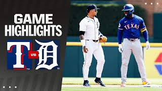 Rangers vs. Tigers Game Highlights (4/18/24) | MLB Highlights
