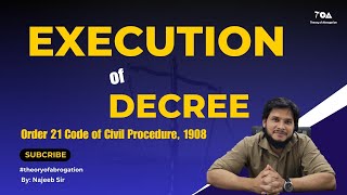 Execution of Decree CPC | Order 21 || Procedure of execution | Mode of execution