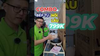 COMBO 799.K bếp từ nồi lẩu Hawoonkoo màu sắc siêu tiện dụng #hawonkoo #kinghome #combo799k #beptudon