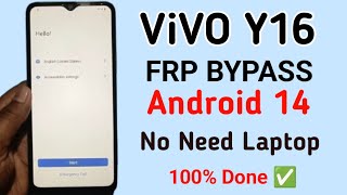 Vivo Y16 Frp Bypass Android 12 2025 👉 Fix Setting Not Open 👉 Fix Activity Launcher Not Working