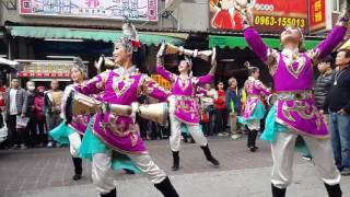 2017 02 01彰化鹿港閤港北方福德祠【福德正神】大年初五新春納綵迎財神遶境大典   臺南東方藝術團《瑤鼓》 彰化鹿港營盤地永安宮 參禮