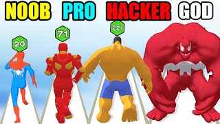 NOOB vs PRO vs HACKER vs GOD Upgrade Run 3D